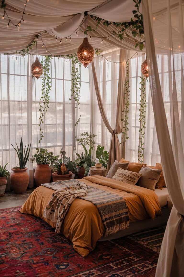 15+ Cozy Boho Bedroom Decor Ideas Must Try Looks - Let's Make It Cozy ...